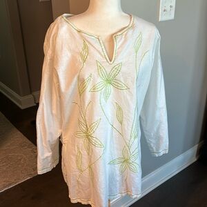Beautiful Boutique Linen Tunic Size XXL